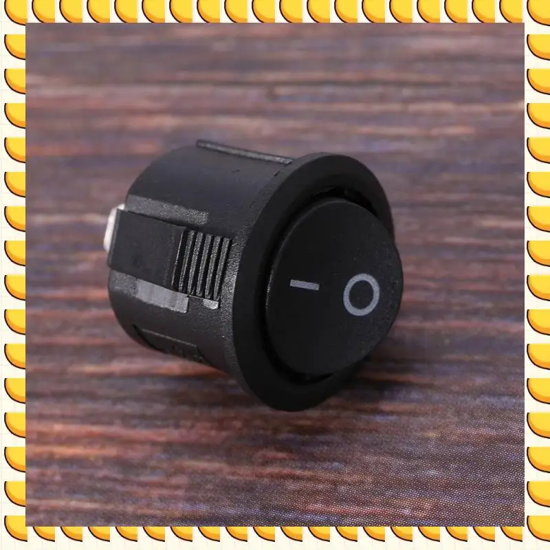 

BAAU 25 шт. SPST черная кнопка включения/выключения круглый кулисный переключатель переменного тока 6 А/125 В 3 А/250 В