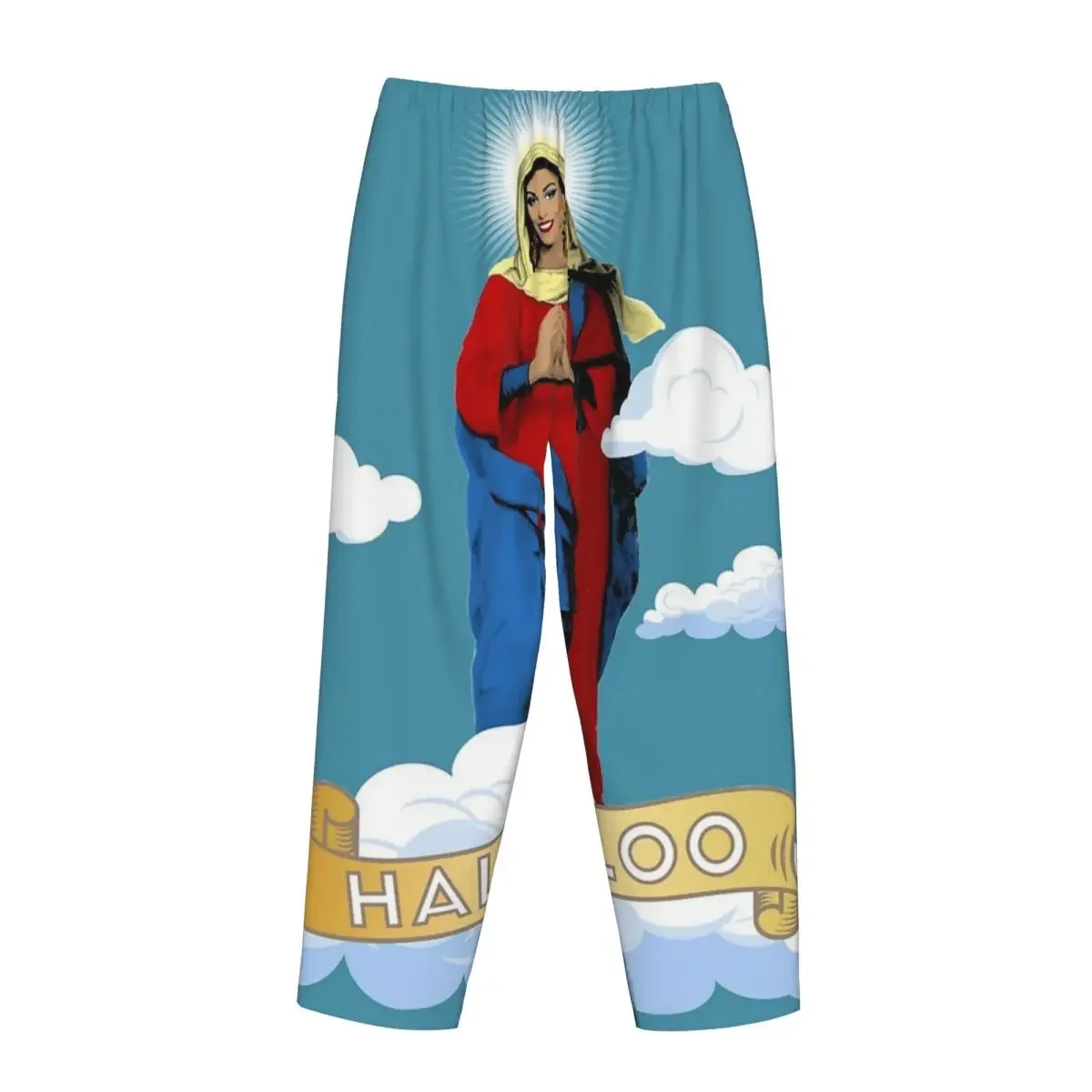 Custom Halleloo - The Virgin Mary Women Pajama Pants Lounge Sleep Sleepwear Bottoms with Pockets
