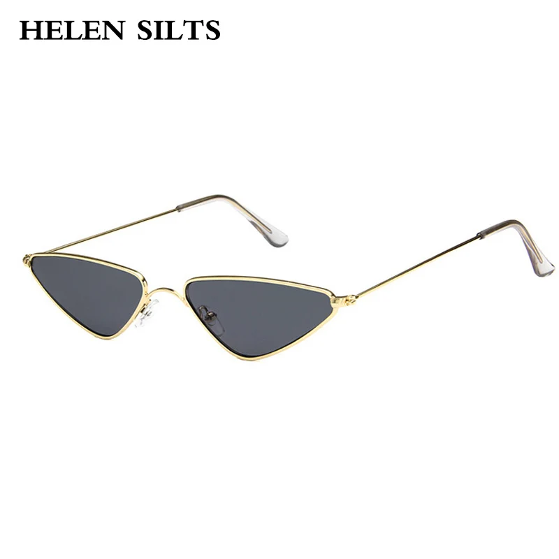 Women Small Frame Cat Eye Sunglasses For Men Classic Metal Multicolor Lens Female Male Sun Glasses Eyewear Goggles Gafas De Sol