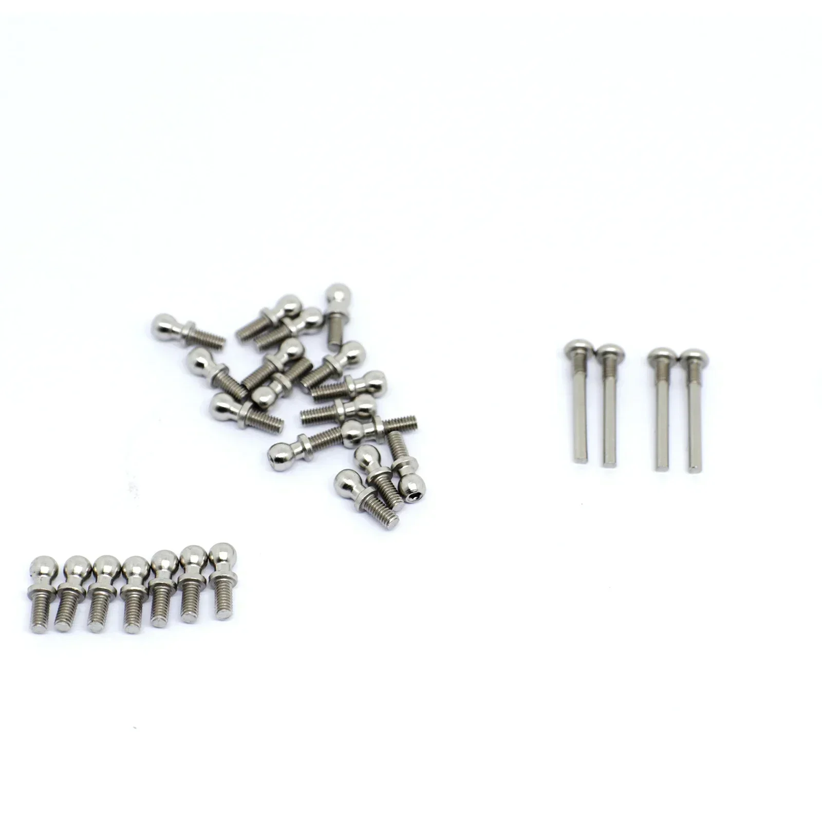 26 Pieces 1:12 Scale Screws Ball Head Screw Set Metal Upgrade Part for Wltoys A949 A959 A969 A979 K929 RC Buggy Truck