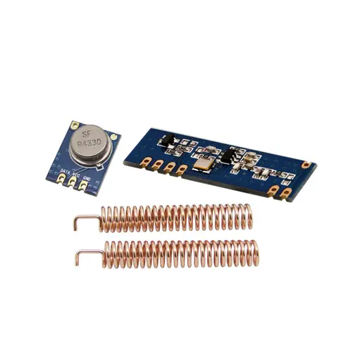 5sets/lot 433MHz ASK Wireless Module kit (RF transmitter STX882+ RF receiver SRX882)+10pcs copper spring antennas
