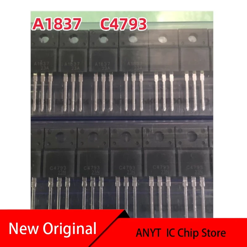 NEW  10Pairs  100%   A1837  C4793 2SA1837 2SC4793  TO-220 KTC4793   KTA1837