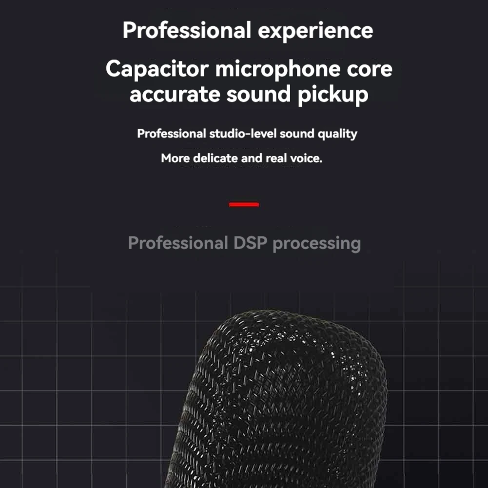 USB Microphone Professional Plug Play Studio Microphone With Stand For Gaming Online Chatting Videos Voice Streaming