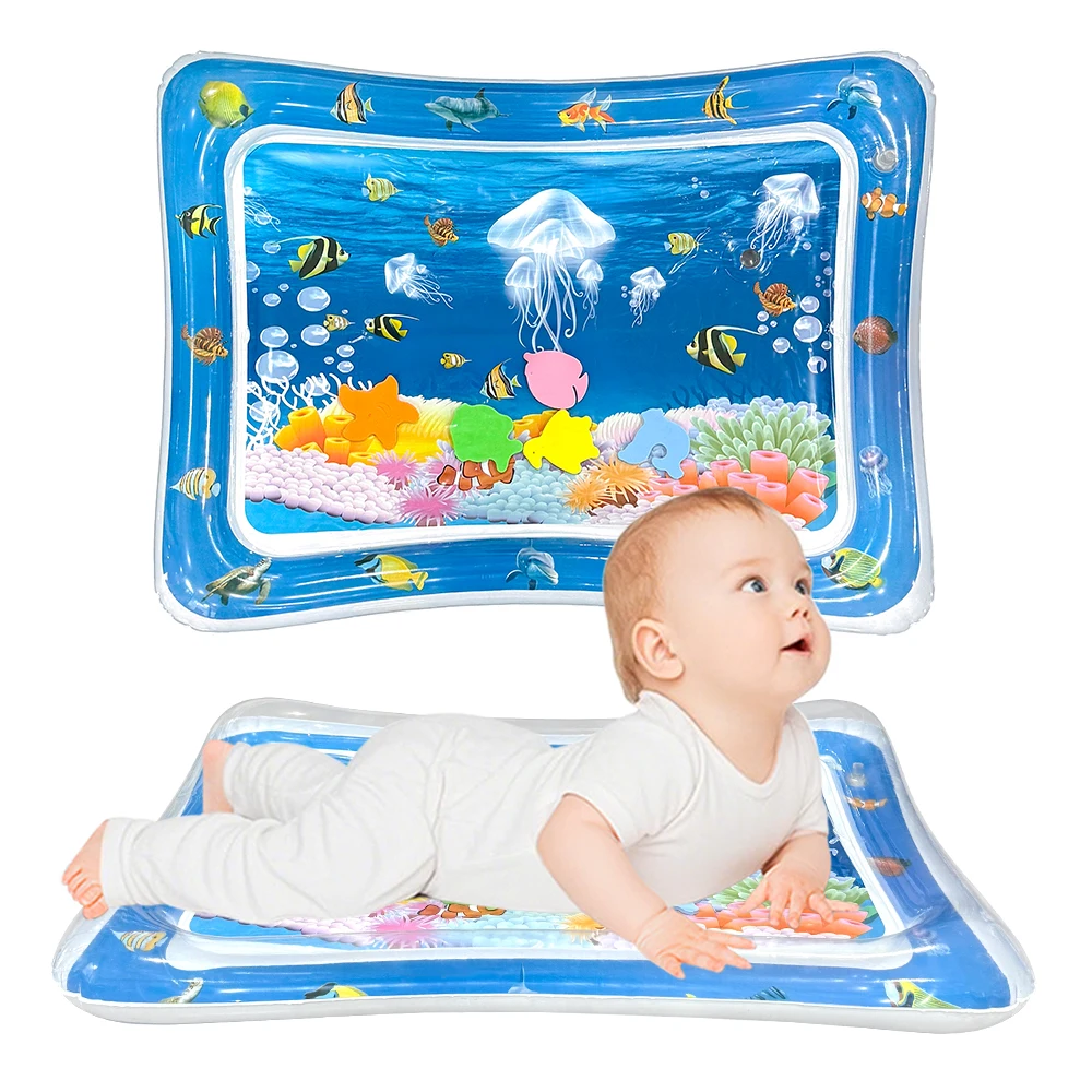 

1 шт. надувной детский водный коврик из ПВХ, белая медуза, коврик для малышей, детские игрушки для раннего образования, коврик, подушка, детский подарок