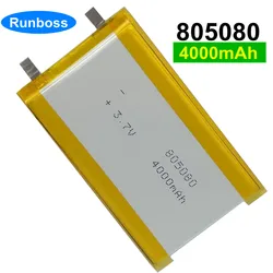 3.7V 4000mAh 805080 855080 JST 2.0mm 2.54mm 1.5mm Soft Pack Battery For Topping NX7 Topping G5 Bluetooth Headphone Power Bank