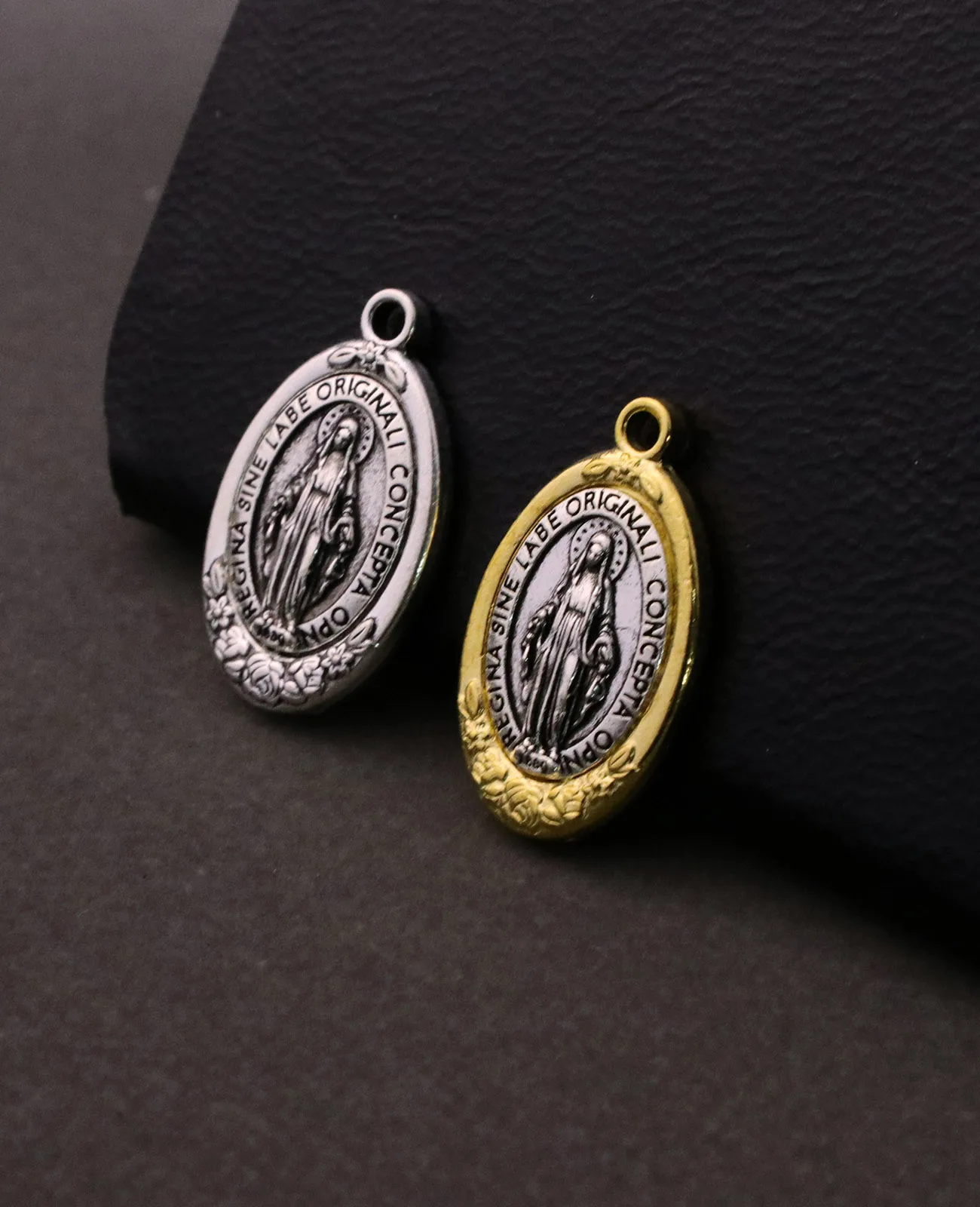 10Pcs Medalla Milagrosa Pendant Catholic Our Lady Virgin Mary Charms DIY Making Necklace Ornaments Jewelry Accessories view 2