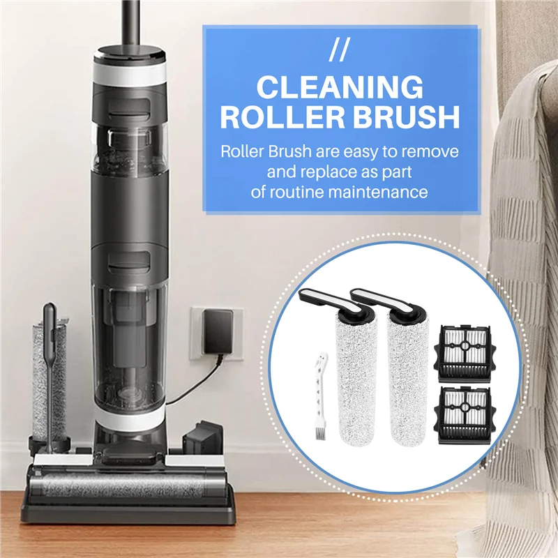 A88M استبدال فرشاة الأسطوانة الرئيسية مرشحات HEPA ل Tineco Floor ONE S5 كومبو اللاسلكي الرطب الجاف مكنسة كهربائية الملحقات