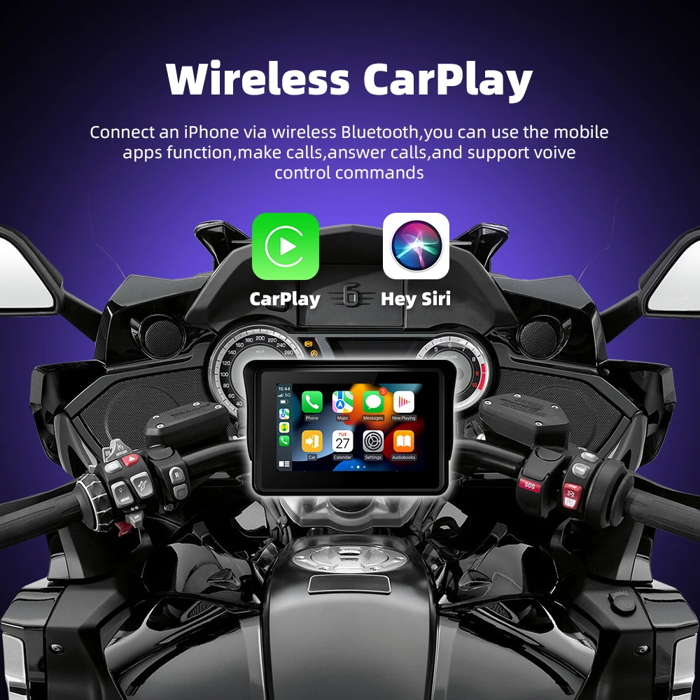 EKIY 5.0インチ ワイヤレスCarPlay Moto Android Auto対応 ポータブル EKIY 5.0インチ ワイヤレスCarPlay Moto Android Auto対応 ポータブル