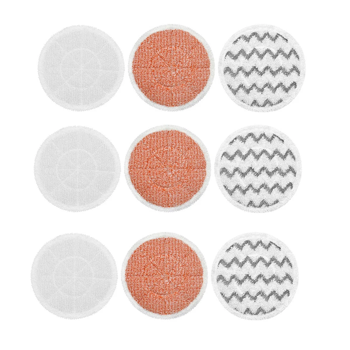 9pcs Mop Pads for Bissell 3897A 3712 Scrubbing Steam Mop Cleane Mop Rag AccessoriesM14K