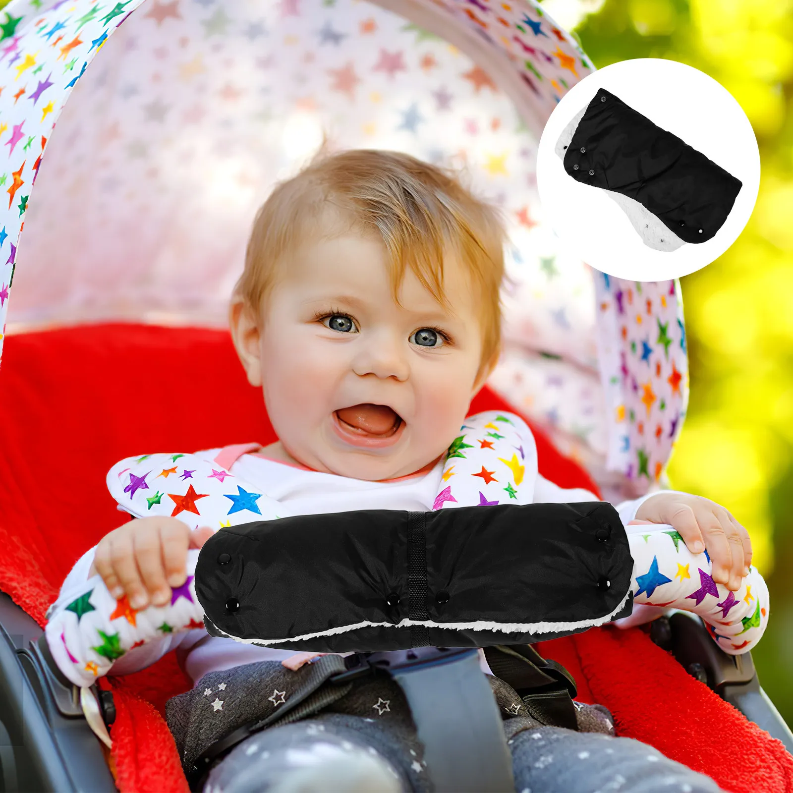 

Winter Windproof Stroller Hand Muff Insulated Pushchair Glove Warm Baby Carriage Mitten Anti Freeze Pram Hand Warmer for Cold