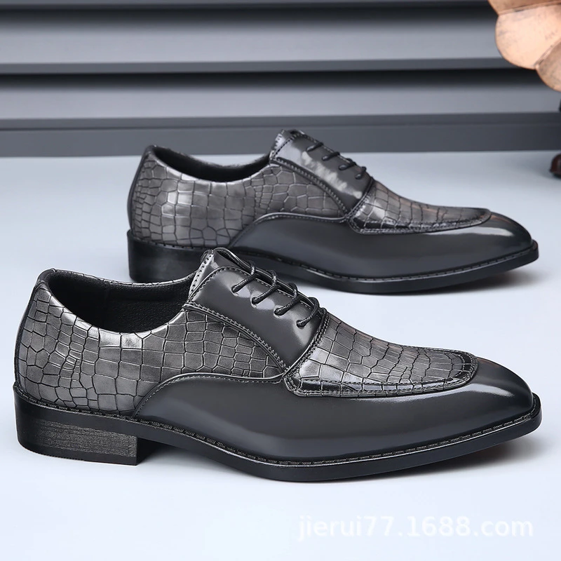 Mens Blue And Black Slip On Casual Shoes Breathable Lightweight Loafers With Grid Stitching For Everyday Wear Temperament Casual
