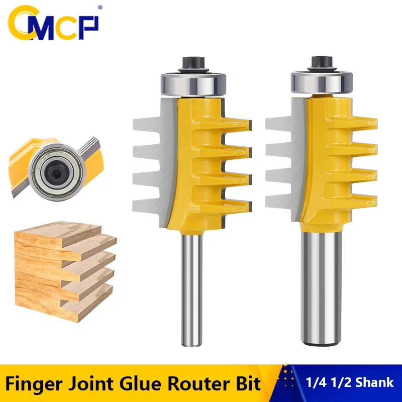 

CMCP фреза с клеем для пальцевого соединения 1/4 1/2 дюйма, фреза с хвостовиком Mortaise, шиповый нож, конус, фрезы для работы по дереву, инструменты
