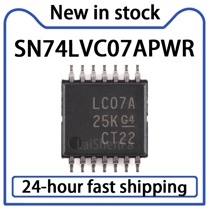 10PCS SN74LVC07APWR Package TSSOP-14 Buffer/Driver/Transceiver Stock