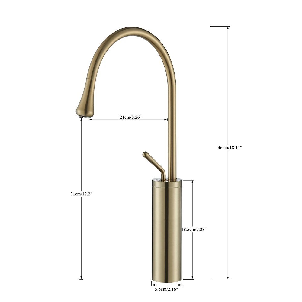 Modern Basin Faucet Bathroom Sink Faucets 360 Rotation Deck Mounted Bathroom Faucet Hot Cold Water Tap Crane For Kitchen Or Bath