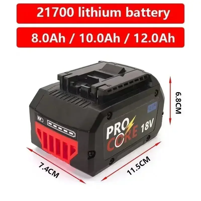 10000mAh ProCORE Ersatz Batterie for Bosch 18V Professionelle System Cordless Werkzeuge BAT609 BAT618 GBA18V80 21700 Li-Ion