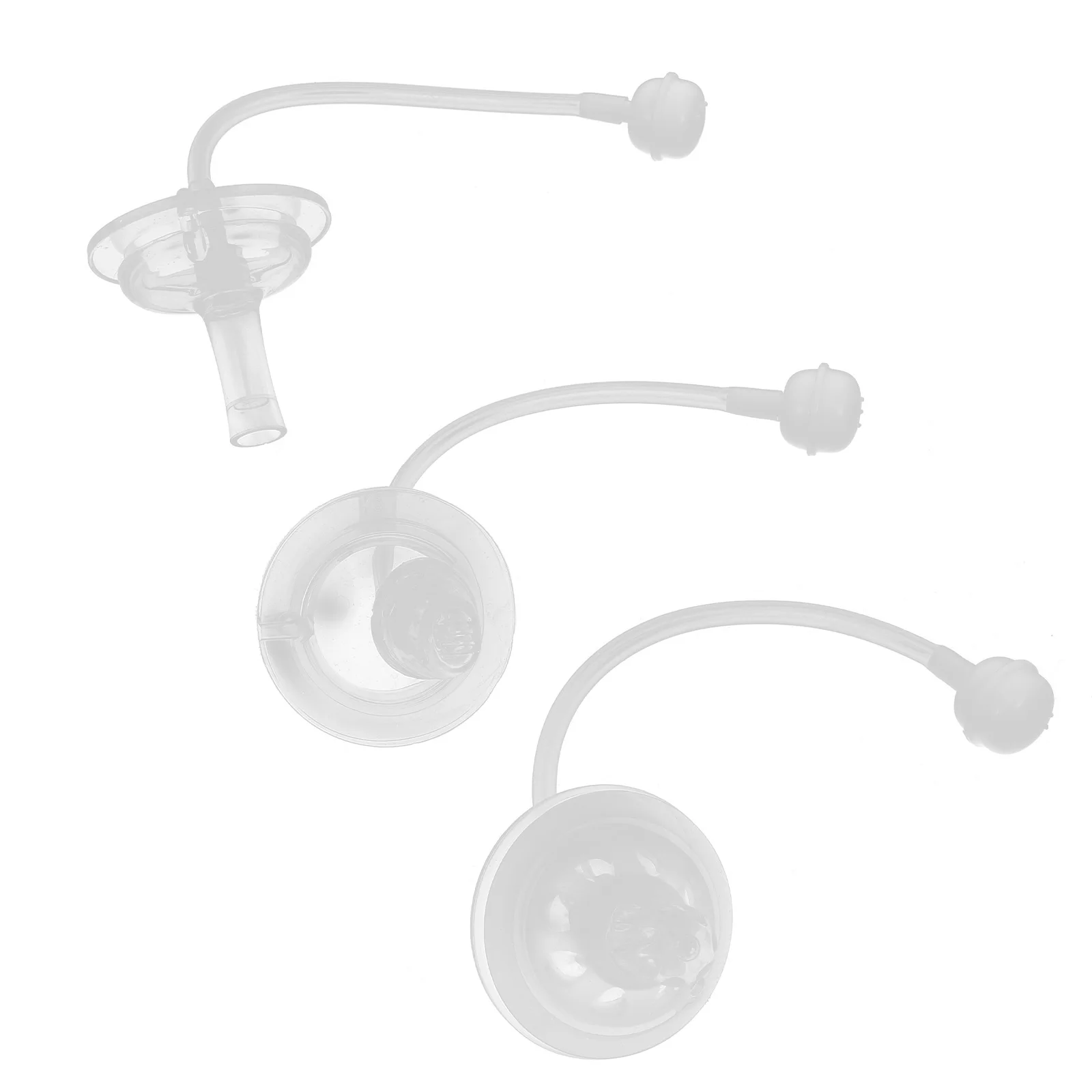3 Pcs Duckbill Pacifier Lightweight Liquid Silicone Baby Straw Nipples Replacements Infants Teats Practical
