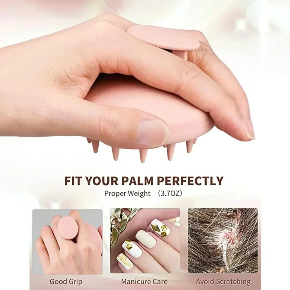 Silicone Shampoo Brush Hair Massager body scrubber Head Scalp Massage Comb Body Massage scrubber Bath Salon Hairdressing Tools