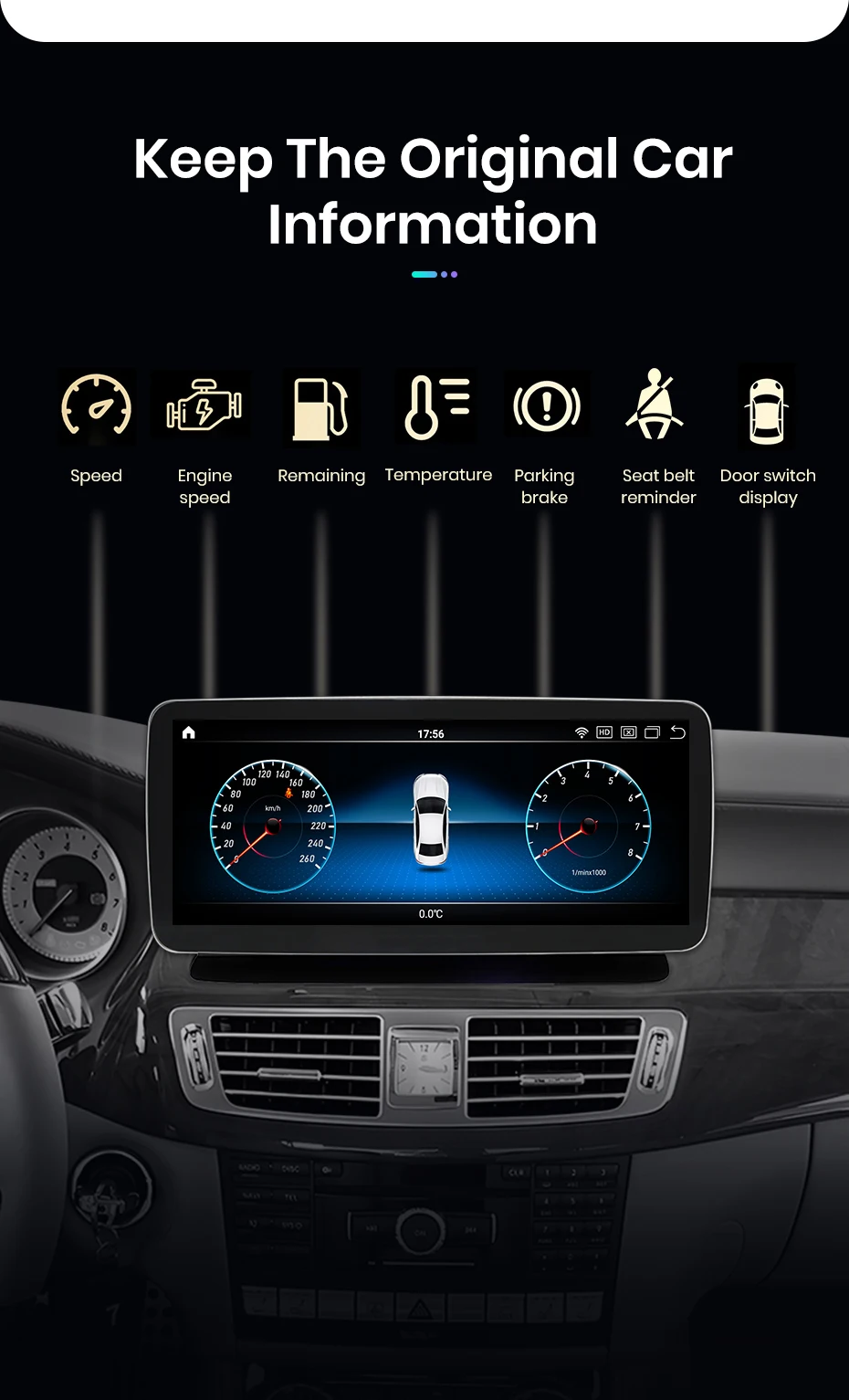 Junsun Qualcomm 665 Drahtloses CarPlay Android Auto-Autoradio für Mercedes Benz B-Klasse W245 W246 2011–2018 GPS Intelligentes System – Detail 12