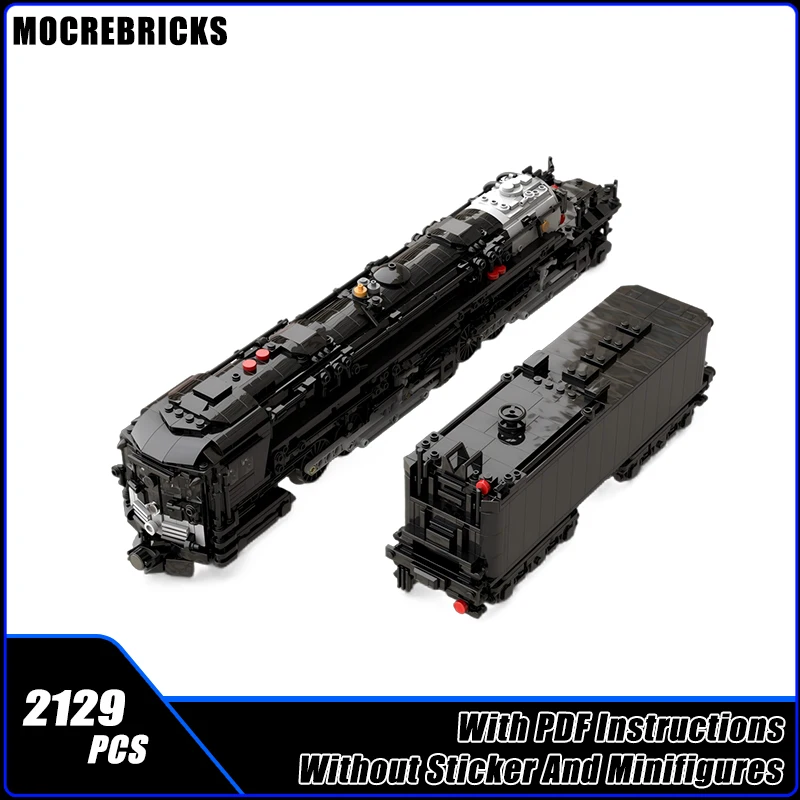

MOC South Pacific AC-12 Southern Pacific Steam Iocomotive Строительные блоки Модель Кирпичи Игрушки для мальчиков Рождественский подарок