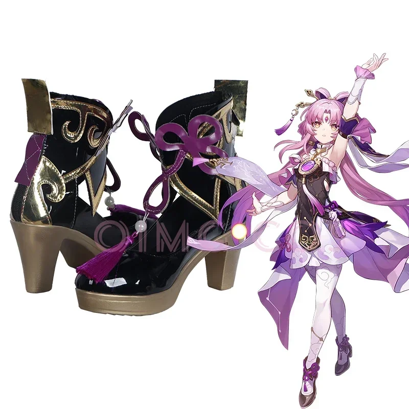 Fu Xuan Cosplay Sapatos Anime Honkai Star Rail Estilo Chinês de Halloween para Homens Jogo