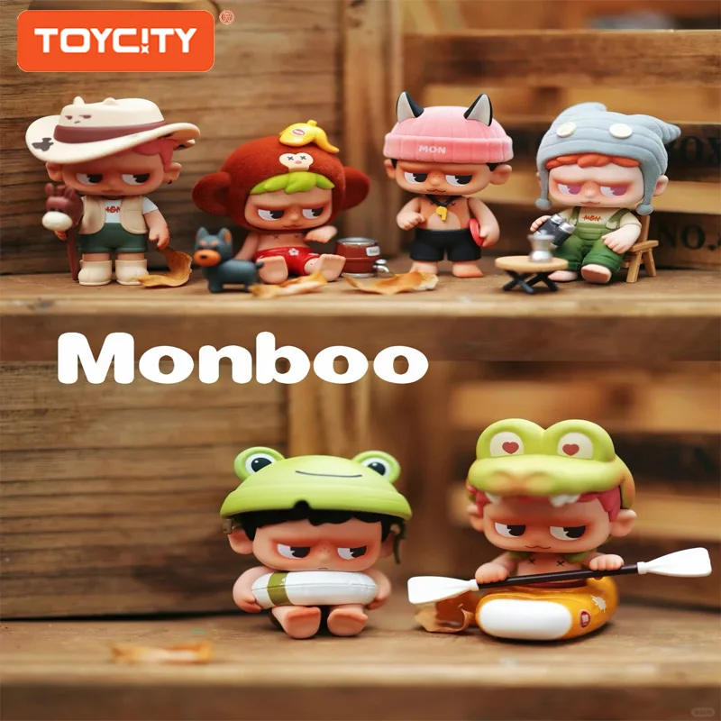 

Toycity Original Monboo Theme Blind Box“Camping Diary”series Collection Action Figure Toys Mystery Box Peripheral Children Gif