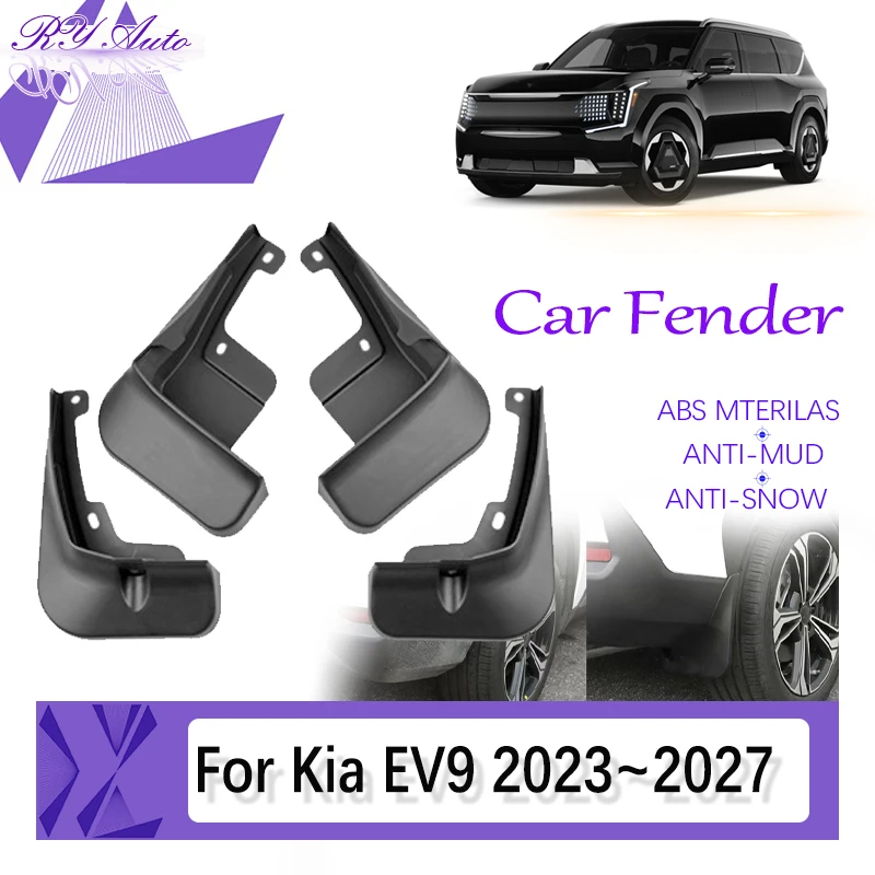 

Car Mud Fender For Kia EV9 MV 2023 2024 2025 2026 2027 ABS Mudguard Mud Door Guard Mudflap Styling Car Accessories Exterior Part