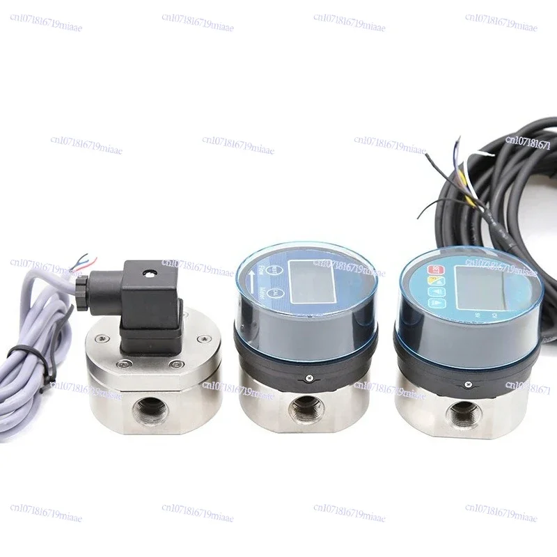 Battery Powered, Sensor 3-minute Inner Tooth Oval Gear Oil Flowmeter Intelligent Digital Display