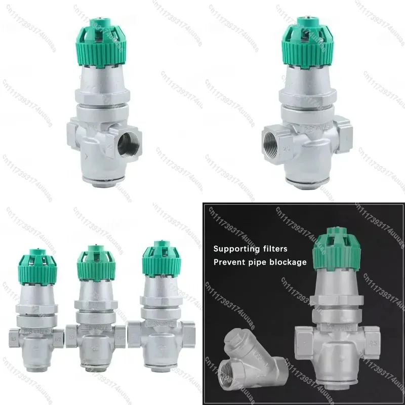 Stainless Steel Pressure Reducing Valve DN15-25 Y14H-16P High Temp Steam Internal Thread Corrugated Tube Adjustable