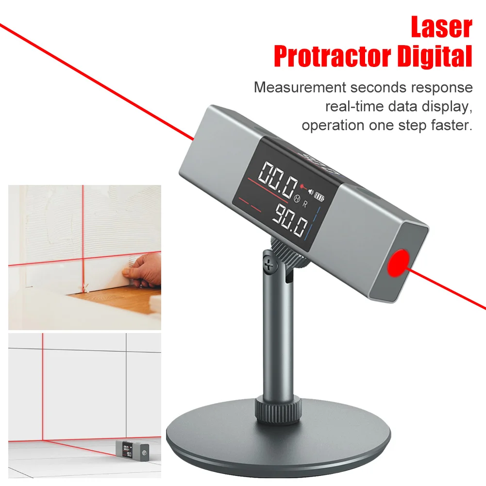 New hot sale Laser Protractor Digital Inclinometer Angle Measure Laser Ruler Type-C Charging Laser universal Measurement Tools