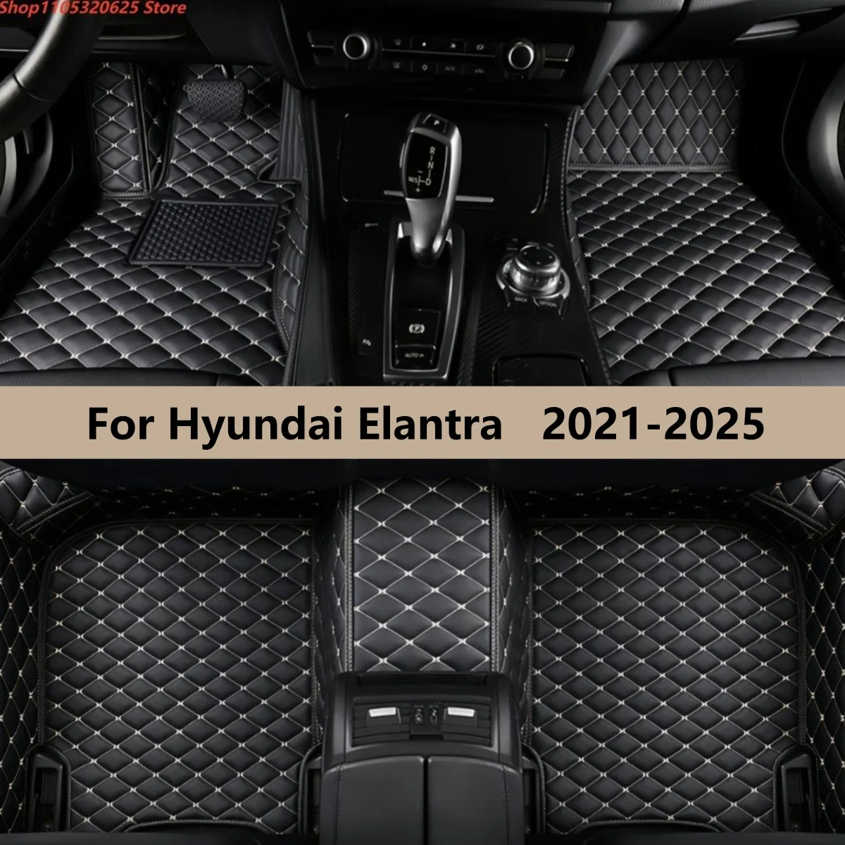 

Car Floor Mats Fit For Hyundai Elantra 2021 2022 2023 2024 2025 Auto Front & Rear Row Full Set Carpet Pads Foot Matts Rugs