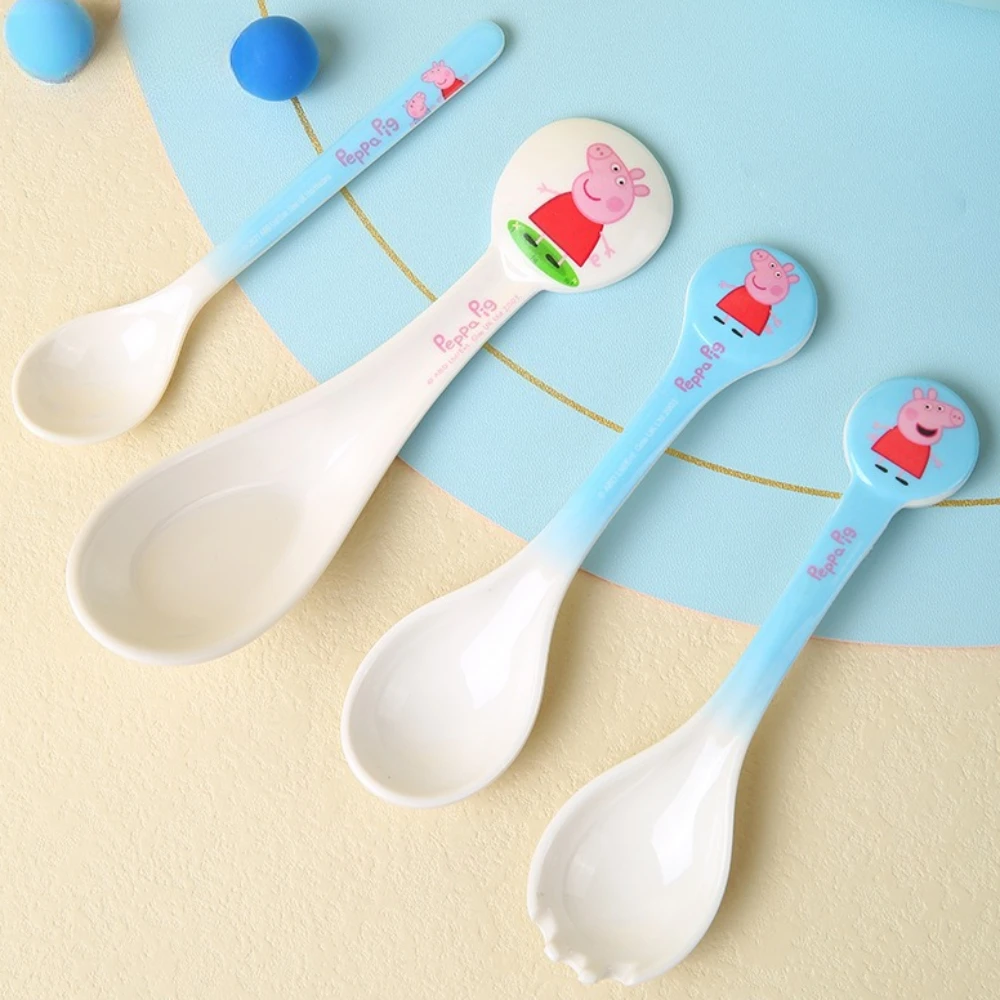 Peppa Pig Children's Spoon Baby Feeding Food Spoon Cute Past