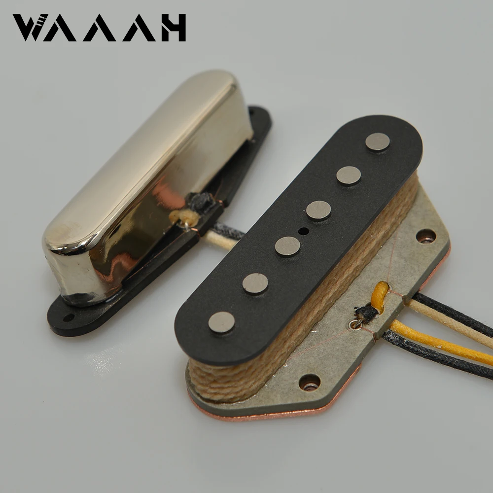 

60SHot Classics Alnico 3 Magnet 1964 Pickup with Flat Pole Stagger Pole Bridge TL Guitar Pickup for Electric Guitar