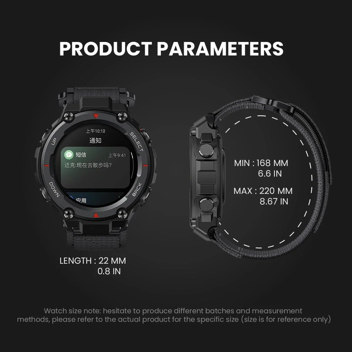 Nylon Strap For Amazfit T-rex  2 3 Ultra Watch Band For Huami Amazfit Trex Pro T Rex  Sport Belt Smartwatch Bracelet Accessories image 6