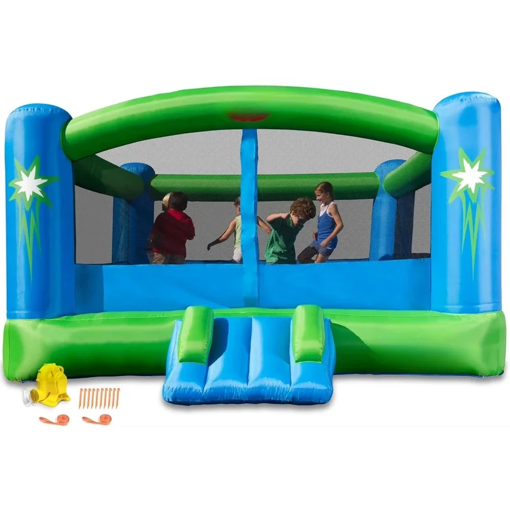 Big Ol Bouncer - 15x12 Inflatable Bounce House with Blower  Huge Premium Quality 6 Players