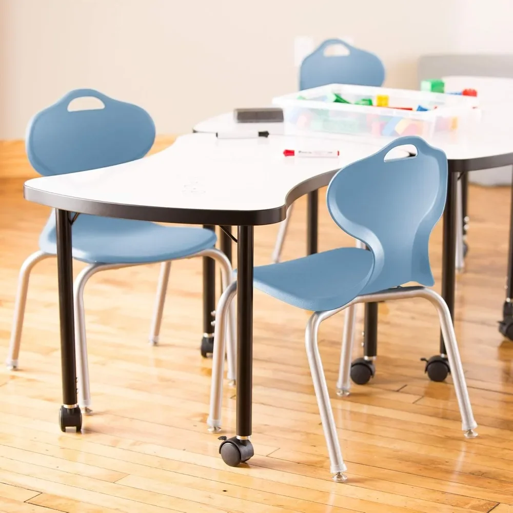 Stackable School Chairs with Contoured Seats, 14