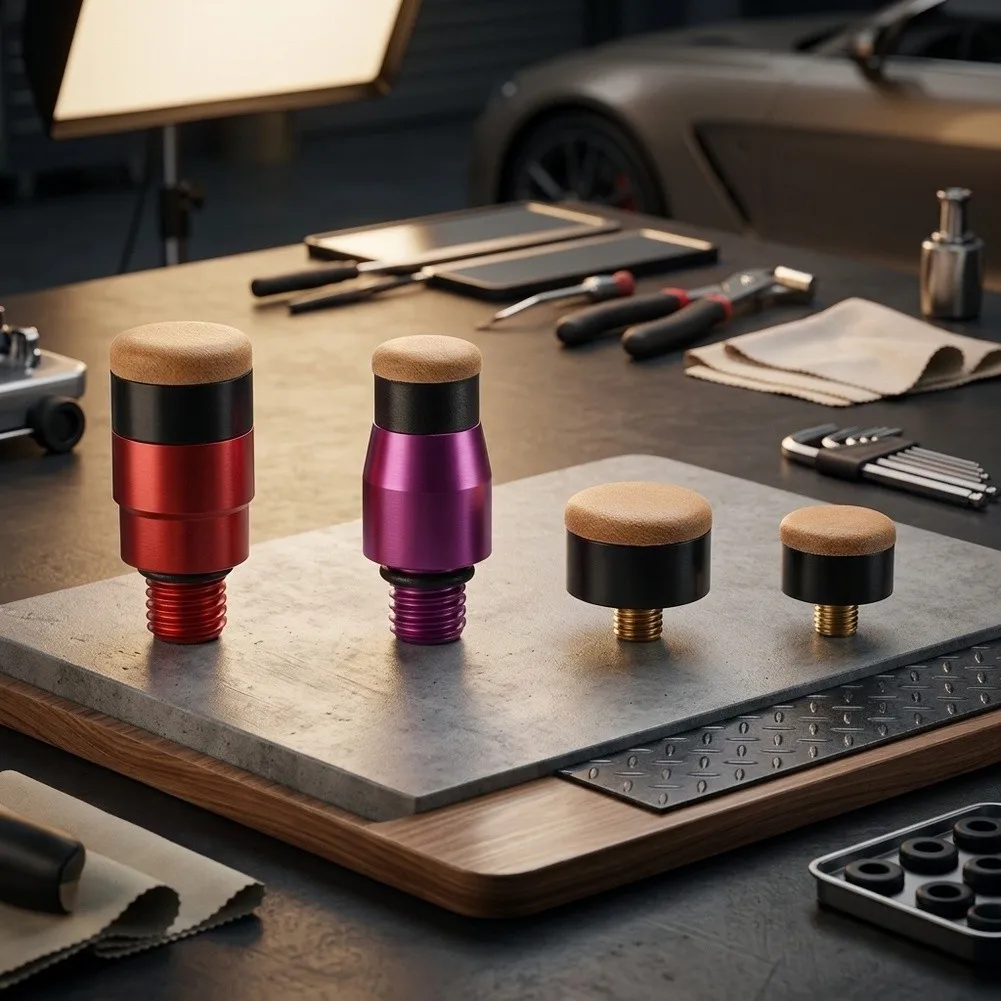 Car Dent Repair Tool Set Tap Down Tool Leather Heads & M8 Pit-Suction Pit-Tapping Hammer Leveling Hammer Leveling Pen