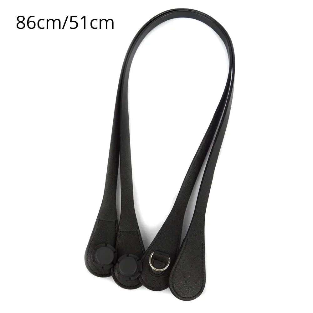 New 51cm 86cm Slim Handles Edge Painting D Buckle Teardrop End Faux Leather Handles for OBag Chain Pendant for EVA O Bag Body