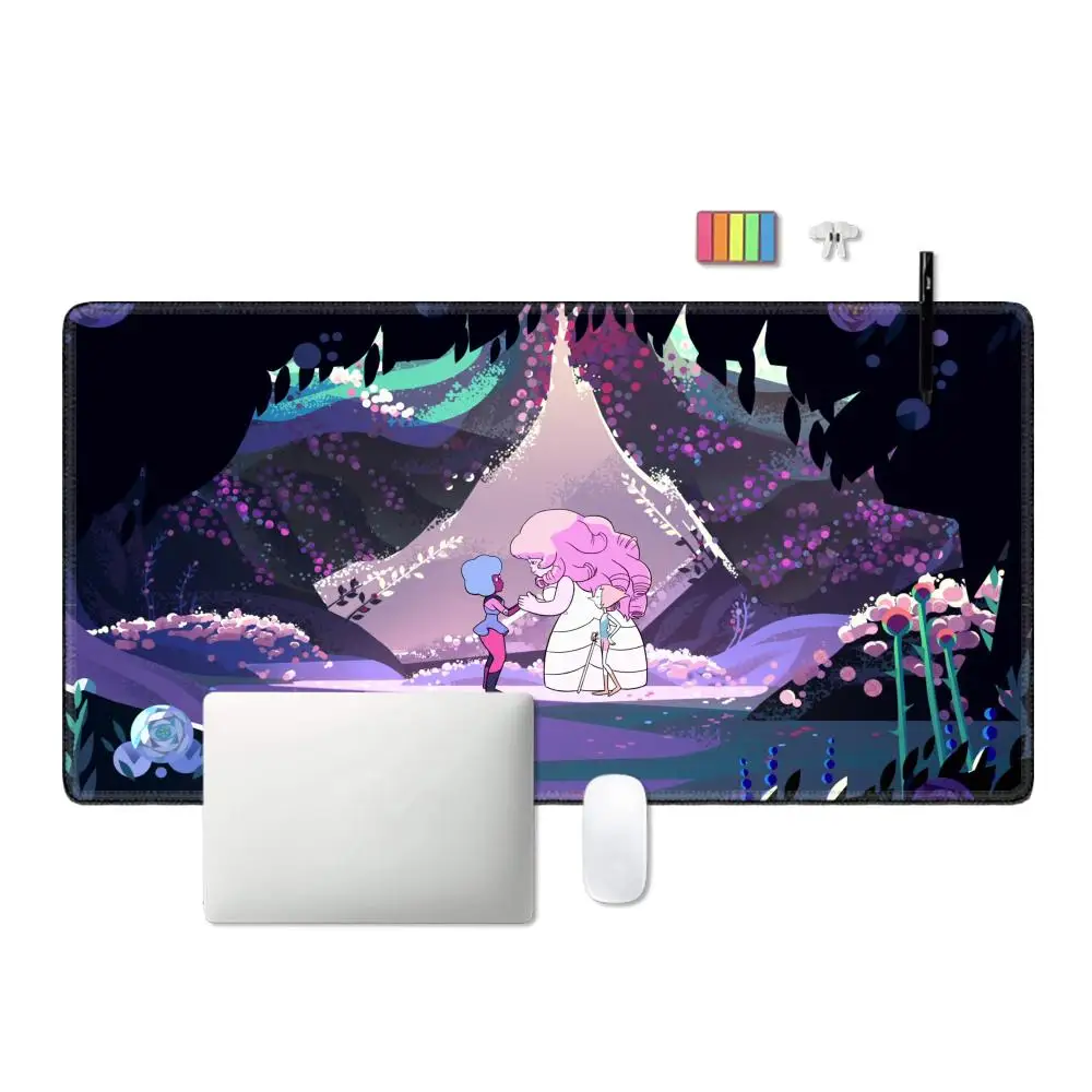 ستيفن الكون أنيمي ماوس الوسادة Xxl ملحقات الألعاب حصيرة مكتبية لوحة المفاتيح الكمبيوتر المضادة للانزلاق الحصير كبير ألعاب الكمبيوتر خزانة ماوس