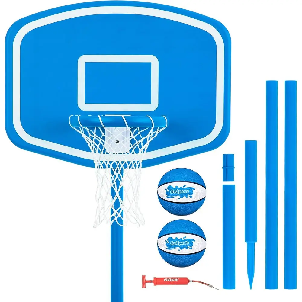 

Above Ground Pool Basketball Hoop Set with 2 Balls and Pump