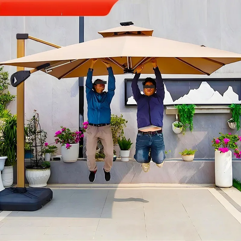 

Зонт для сада во дворе, боковой, уличный ресторан, отель, кафе, римский зонт, гидравлический зонт