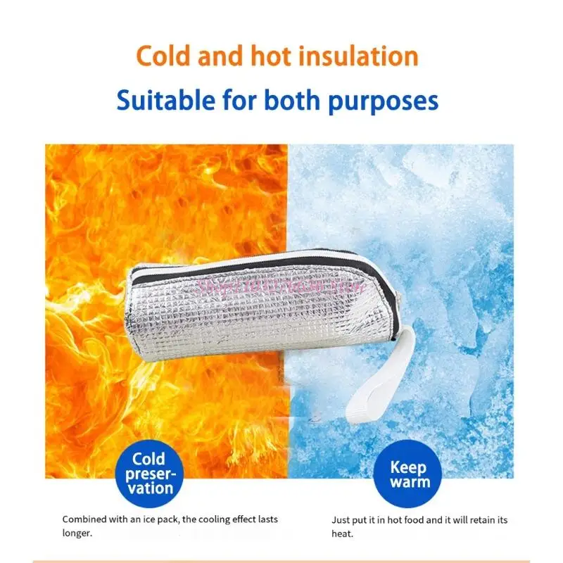

R6FD Insulation Bag Daily Portable Insulation Bag Aluminum Foil Portable Can Hanging