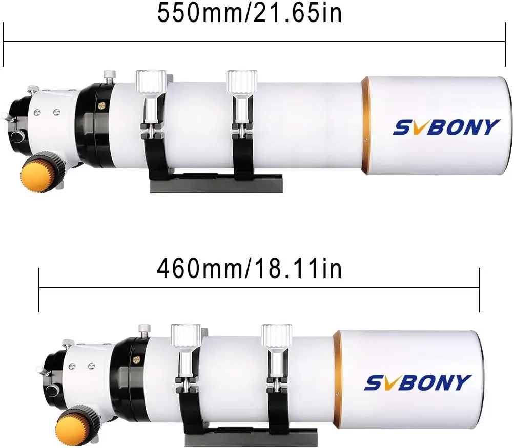 Telescope, 80ED F7 Telescope OTA with Focal Length 560mm, Compact and Portable Tube for Exceptional Viewing and Ast