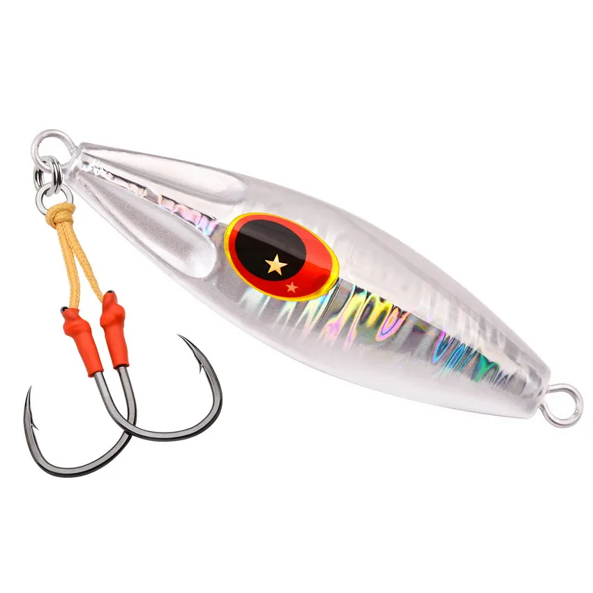 5 قطعة خطاف صيد السمك عالي الكربون الصلب السنانير اليابان مساعدة هوك الشائكة واحدة مزدوجة جريئة تهزهز خطاف بطيء ل باس صيد السمك #4