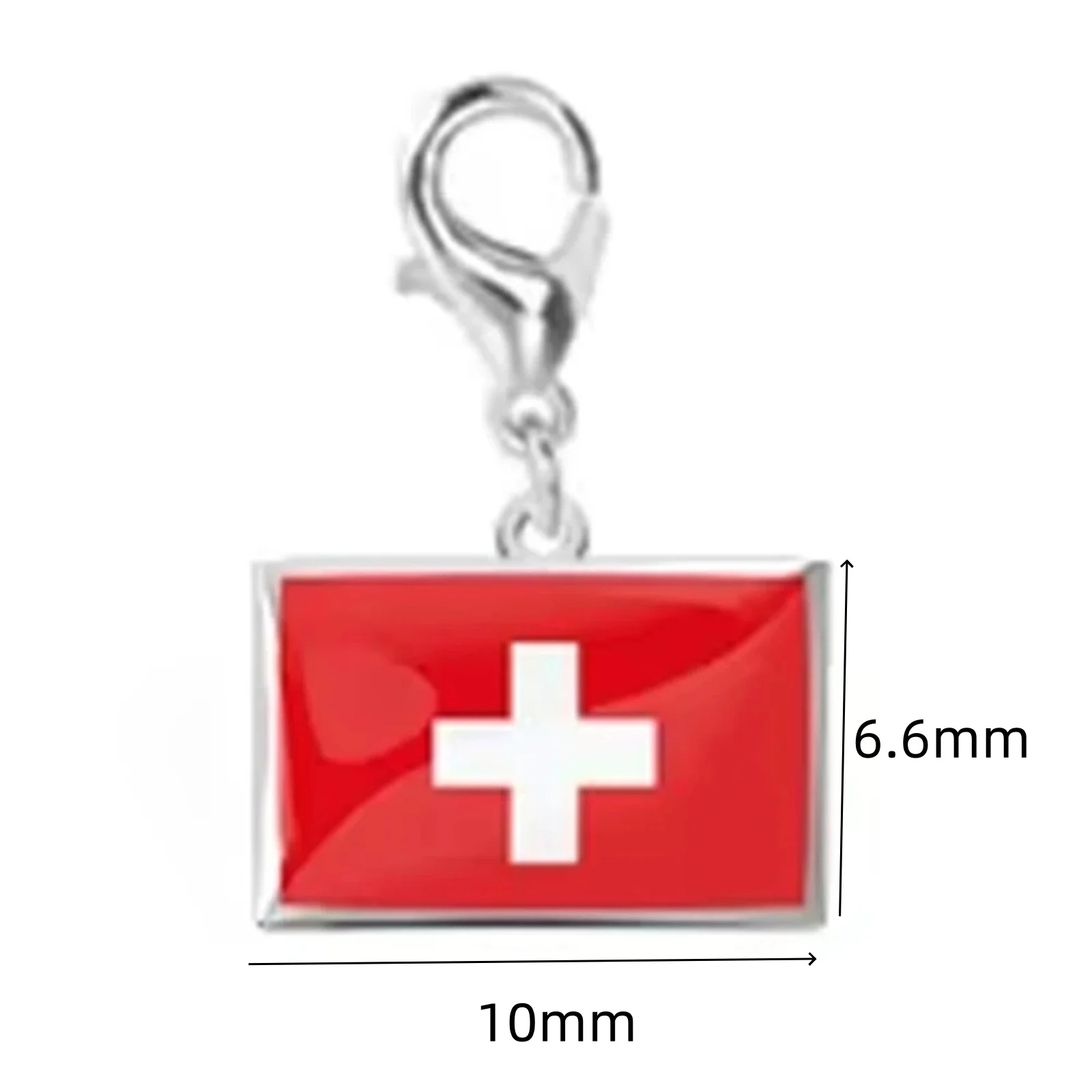 Flaggen-Karabinerhaken Stahlanhänger Edelstahl Mode Französische Deutsche Nationalflagge Anhänger DIY Armband Schlüsselanhänger Geschenk – Detail 25