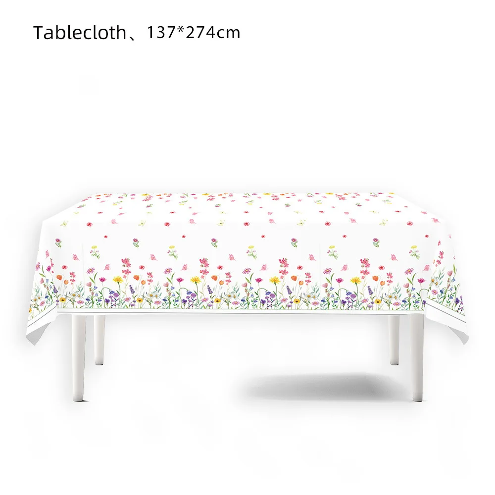 Partys mit Wildblumenmotiv, Geburtstagsparty-Zubehör für kleine Blumen, Teller, Tassen, Servietten, Frühlingsfeiern, Geburtstagsfeiern – Detail 5