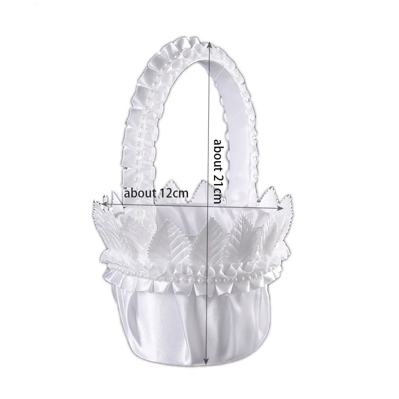 Корзина для цветов в западном стиле для свадьбы, детская корзина для цветов, романтичная корзина для принцесс ручной работы, товары для свадьбы