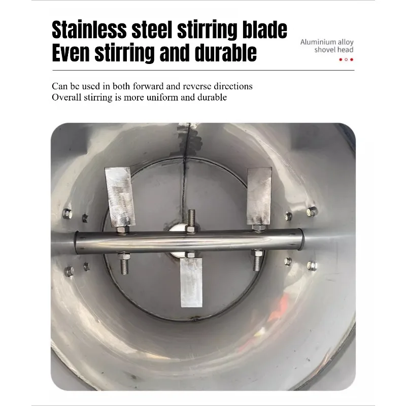 สแตนเลส 50 กก.300 กก.เครื่องผสมผงสําหรับอาหารเม็ดผงซักฟอก Lab เครื่องปั่นผงแห้งกลองผสมอุปกรณ์