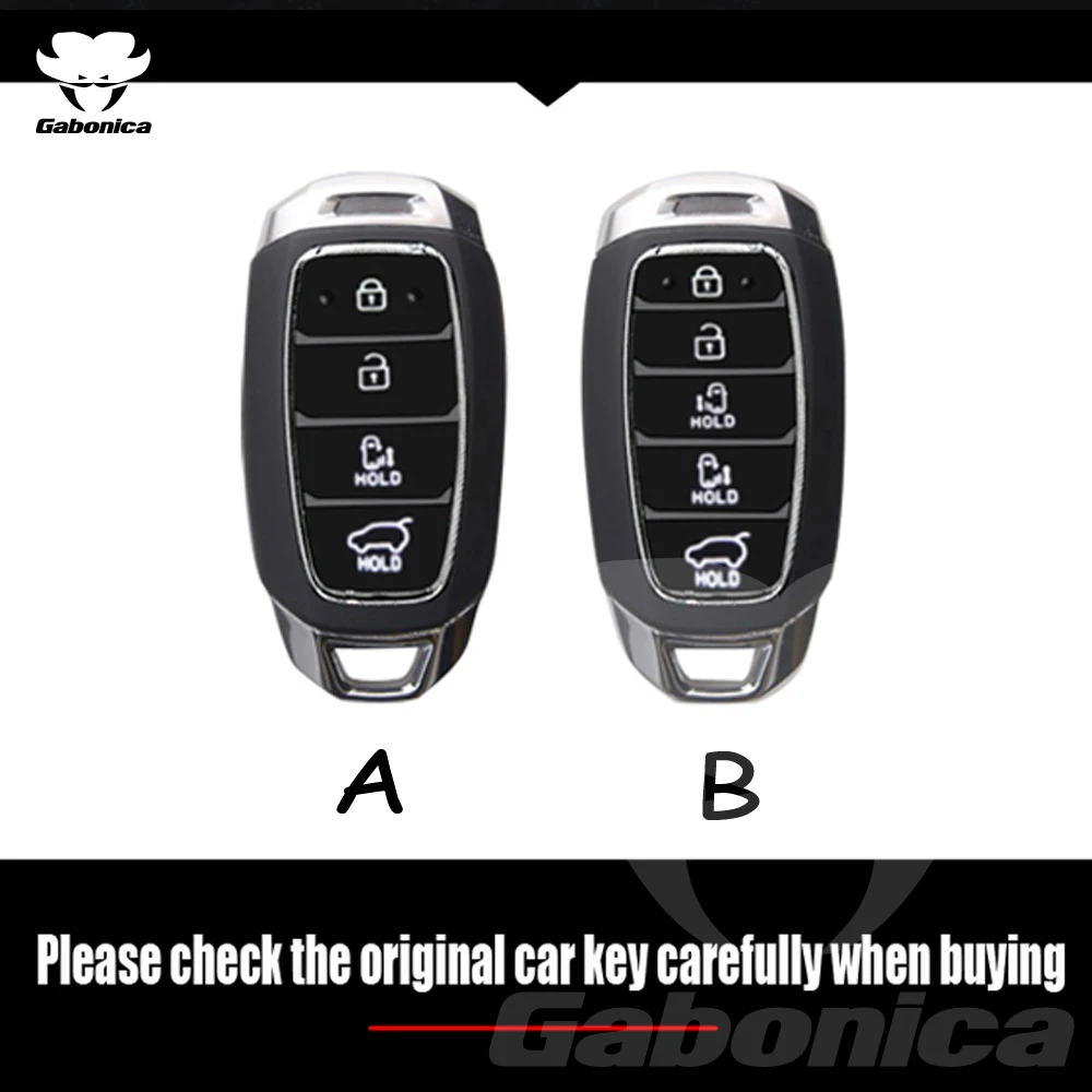 Alloy Car Key Cover for Hyundai N LINE Verna Solaris Elantra Azera Kona Encino Grandeur Azera Palisade I30 Ix35 Accent Santa Fe