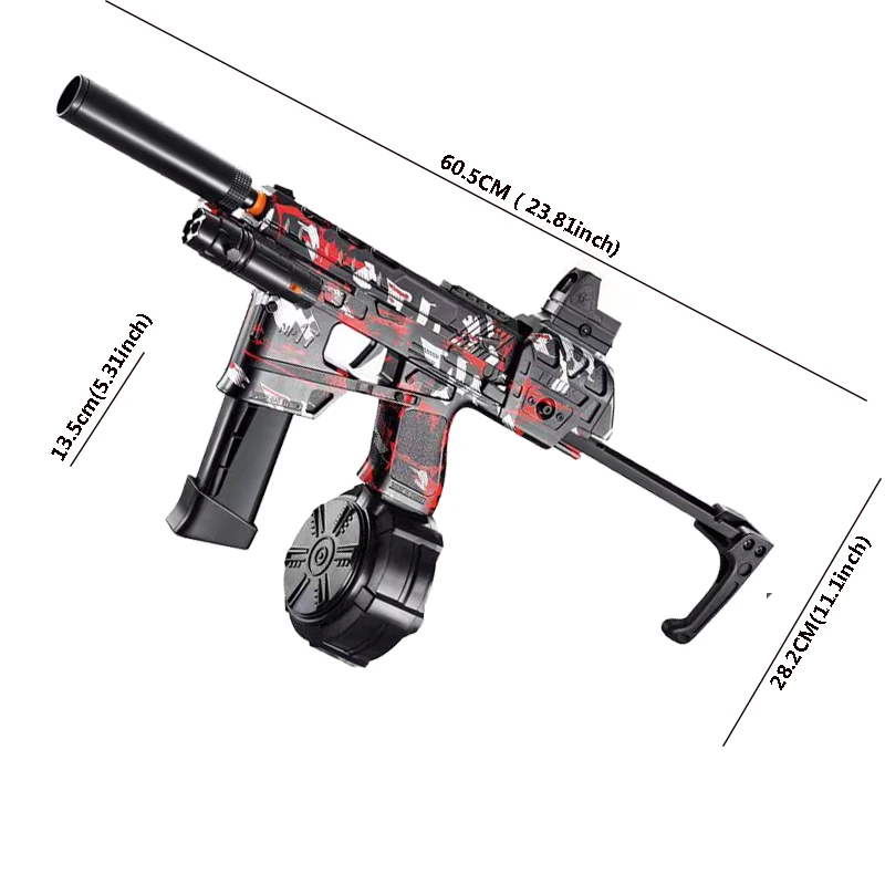 Mp17-camouflage Droeg Automatische Geweren 7.4V-Snelle Continue Transmissie Jongens Speelgoedpistool