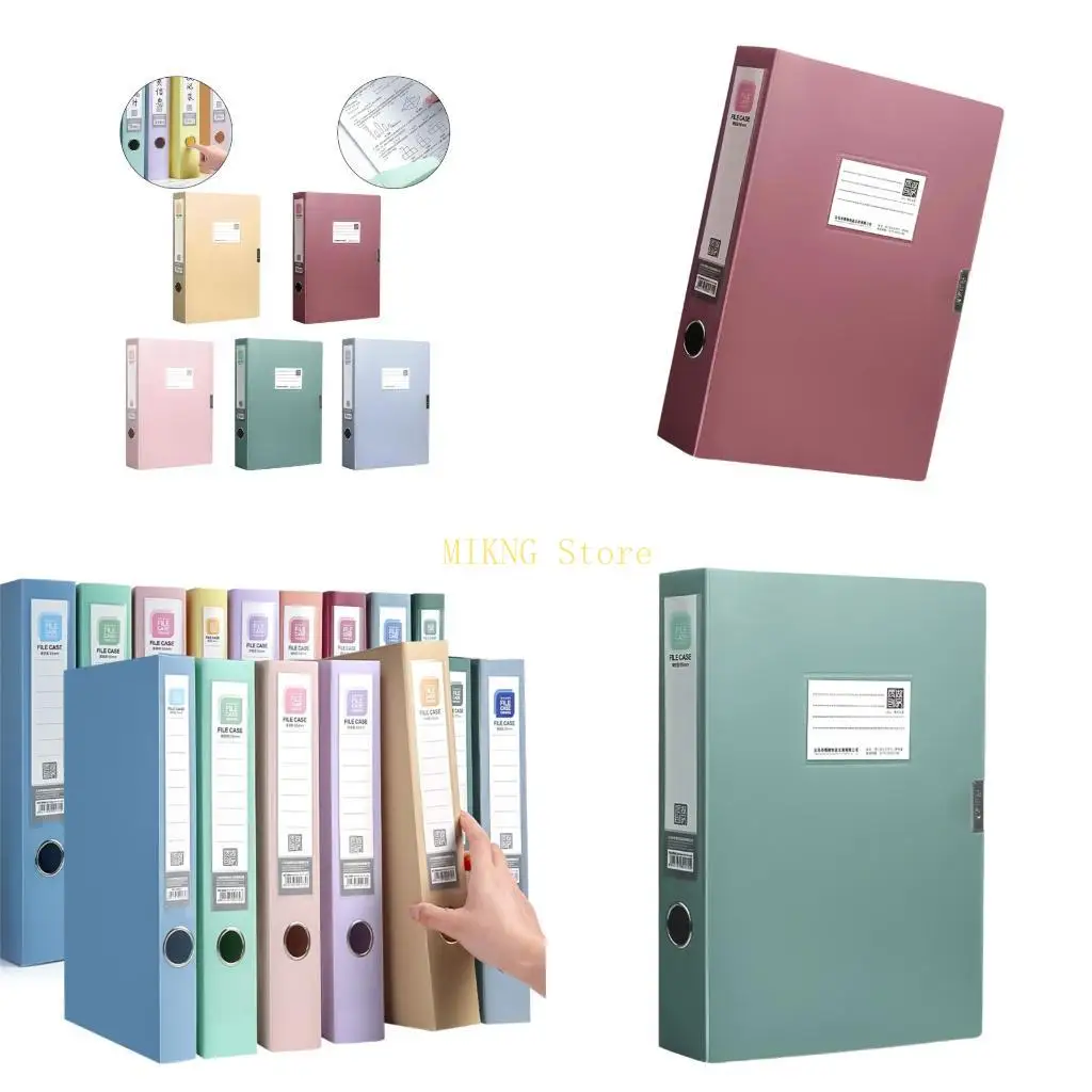 

High Capacity File Box with Clear Label Window Waterproof Document Organiser Box best sale
